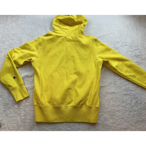 Vintage 70s Champion Hoodie Red Label Reverse Weave Warm Up Medium **Stain** - Picture 8 of 16